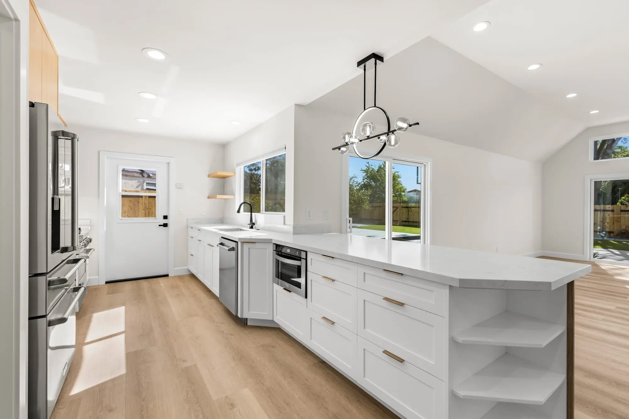 Bright white kitchen remodel